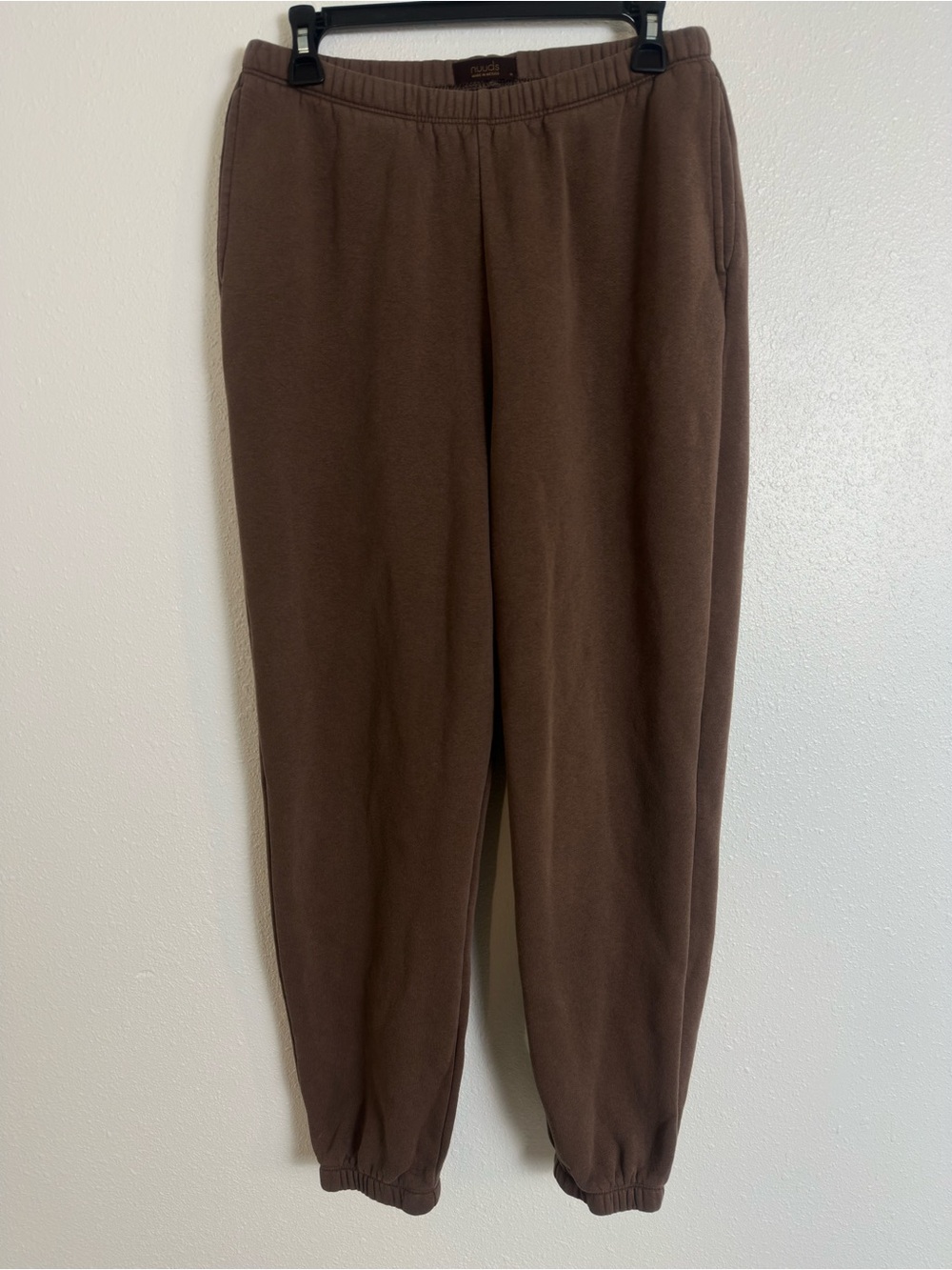 Nuuds brown pull on jogger sweatpants